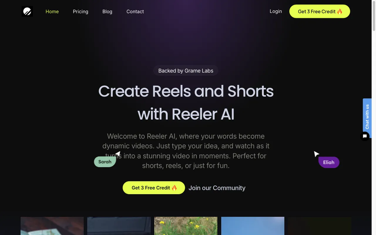 Reeler AI — preview screenshot