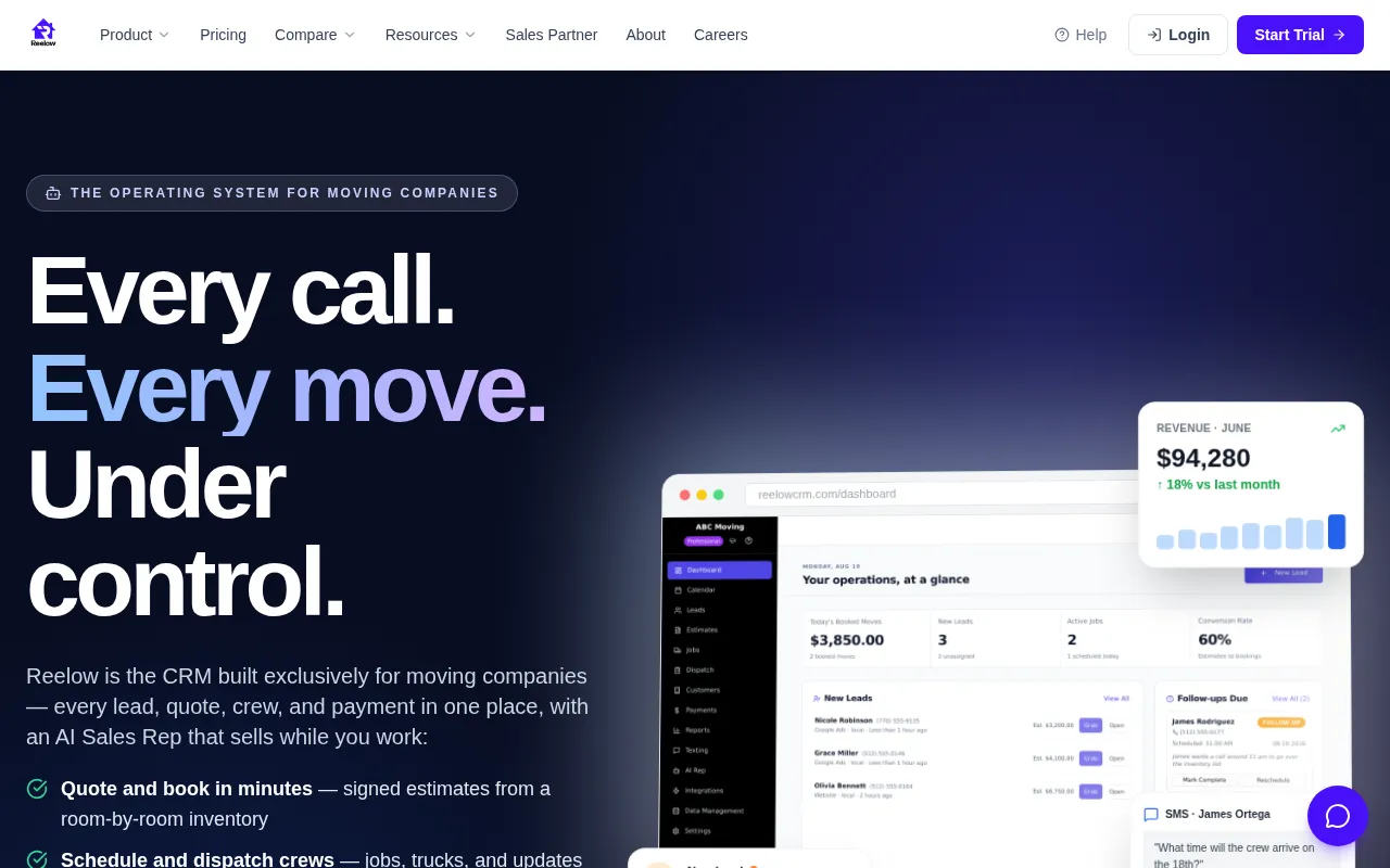 Reelow CRM — preview screenshot