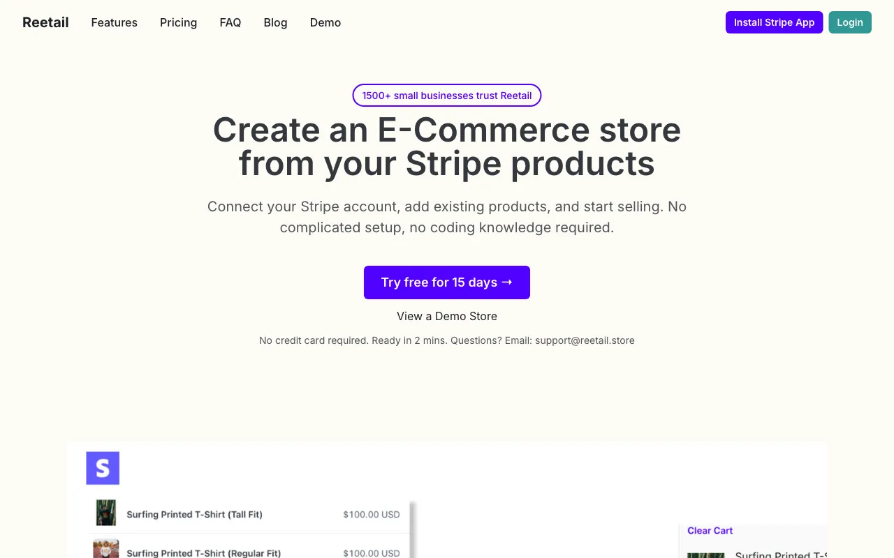 Reetail — preview screenshot