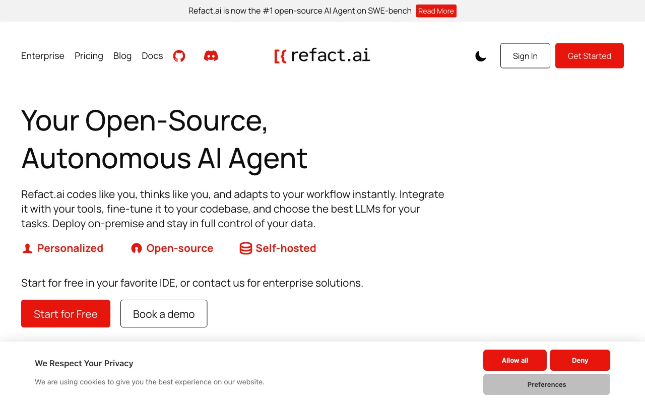 Refact AI — preview screenshot