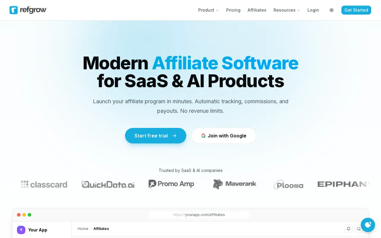 Refgrow — preview screenshot