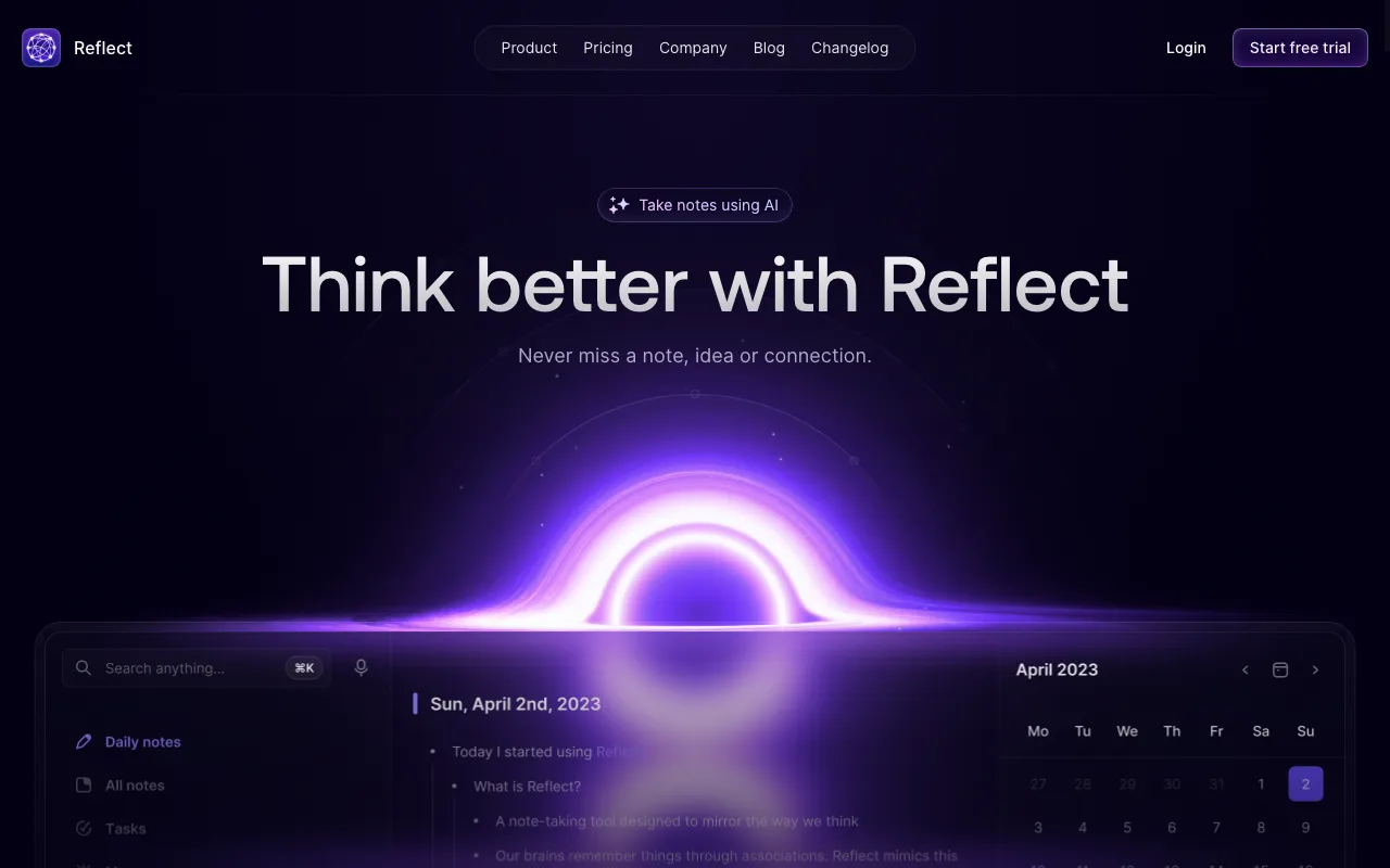 Reflect AI — preview screenshot