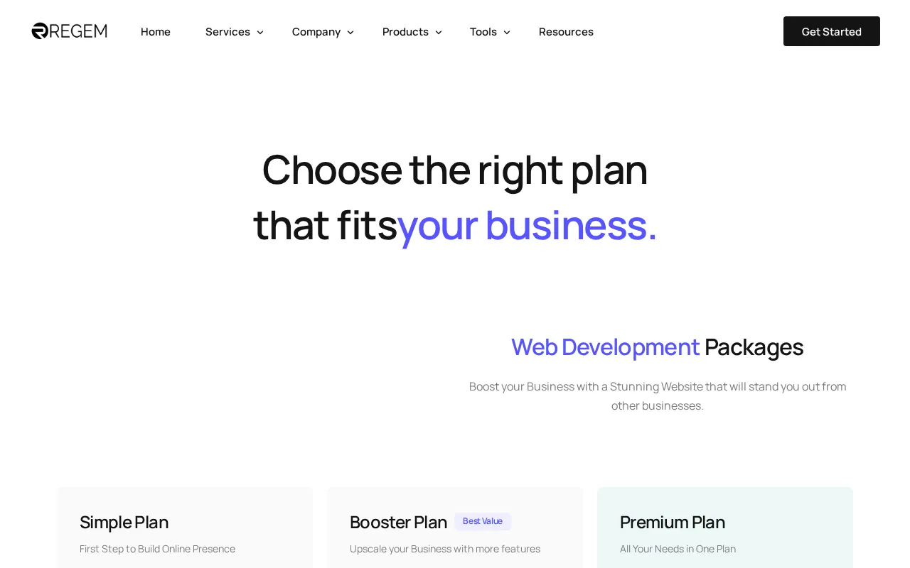 Regem AI Content Writer — pricing page