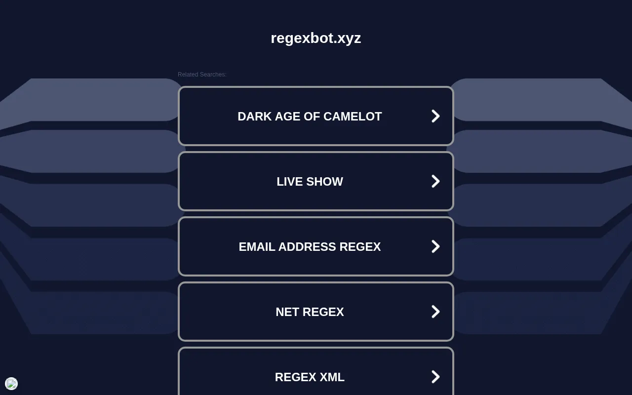RegexBot — preview screenshot
