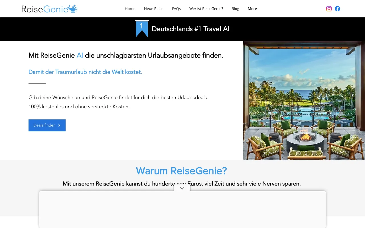 ReiseGenie AI — preview screenshot