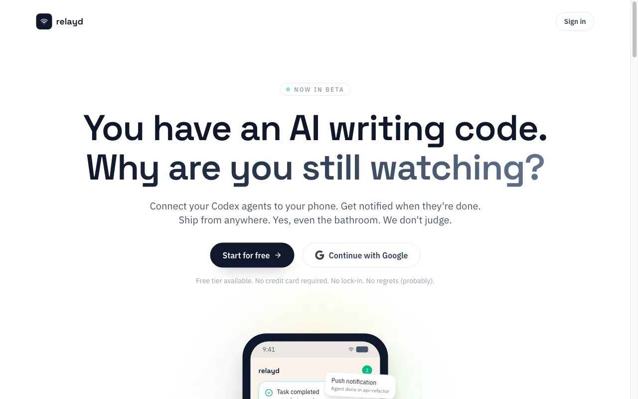 Relayd — preview screenshot