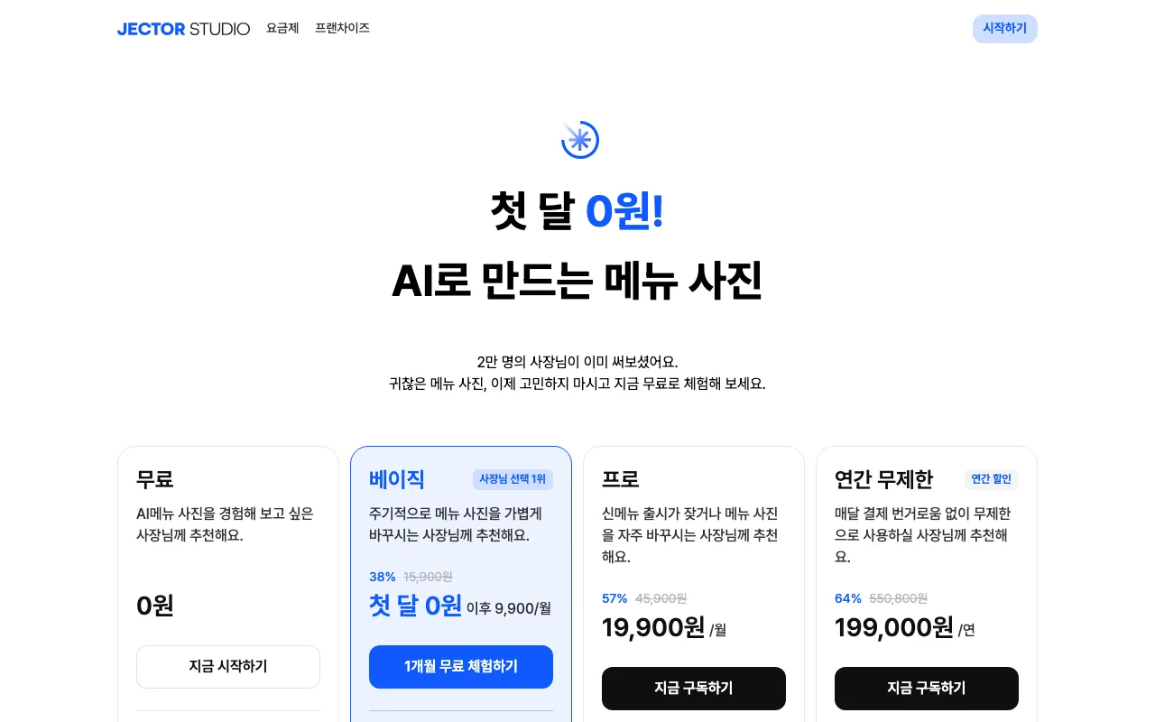 Relight Scene by Jector AI — pricing page