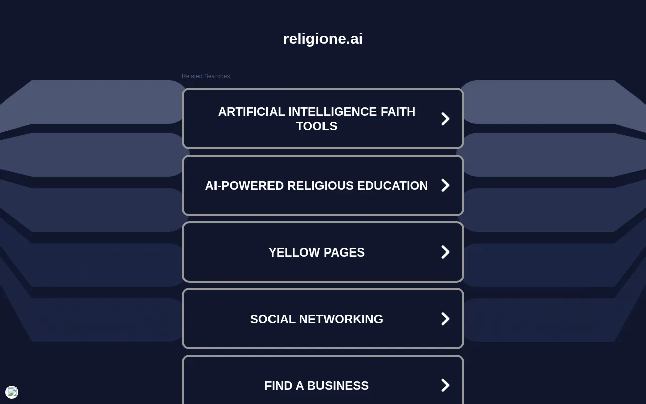 Religione AI — preview screenshot