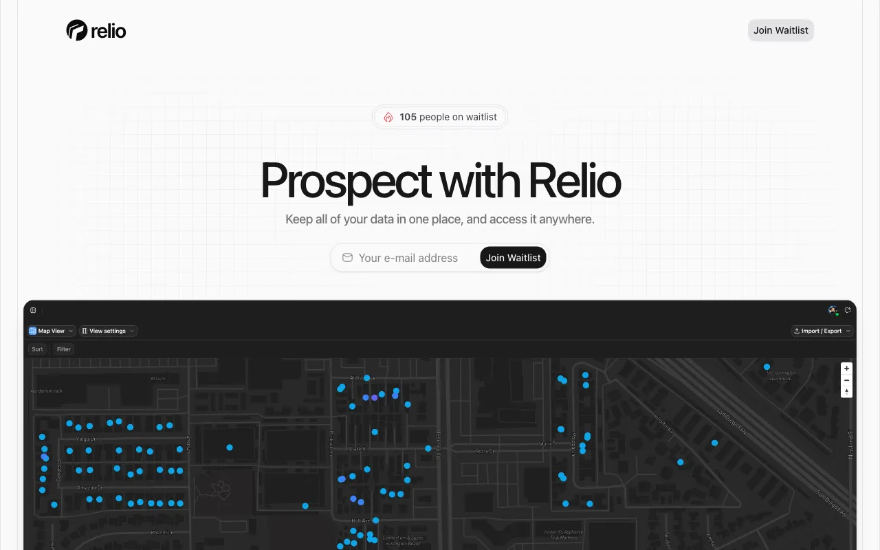 reliocrm.com — preview screenshot