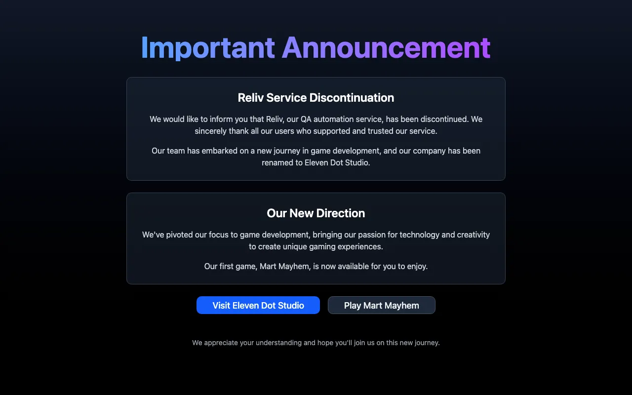 Reliv — preview screenshot