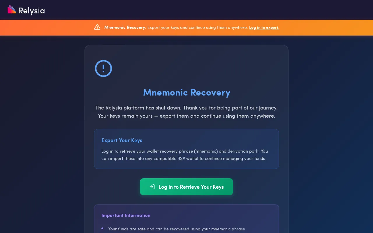 Relysia — preview screenshot