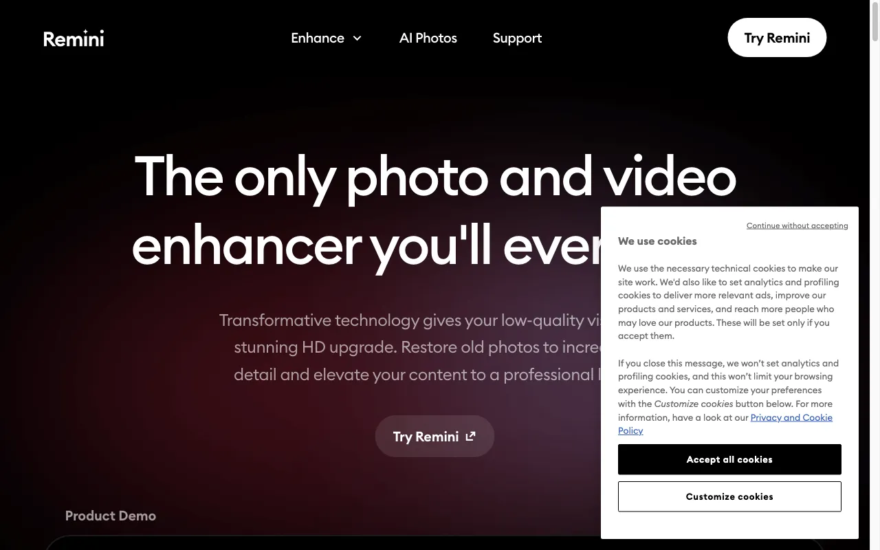 Remini — preview screenshot