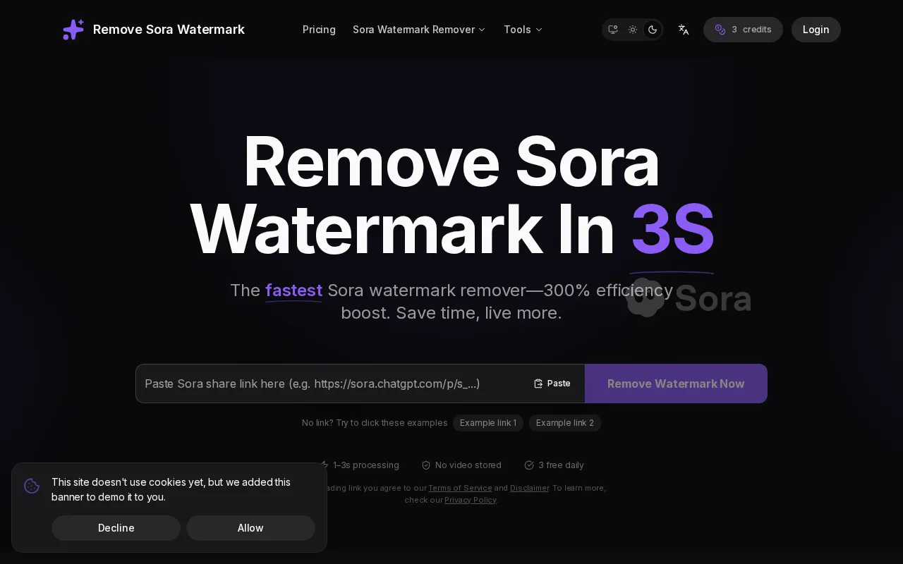 Remove Sora Watermark — preview screenshot