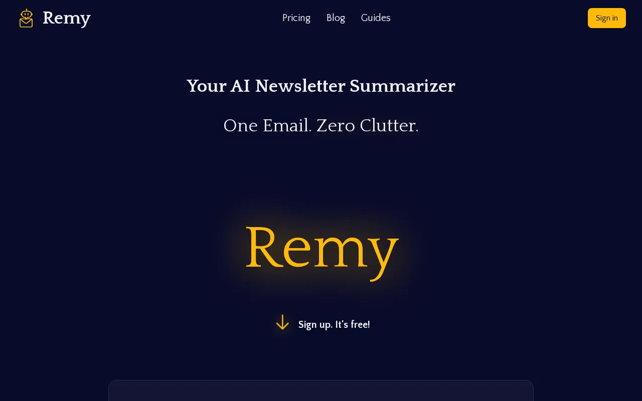 Remy — preview screenshot