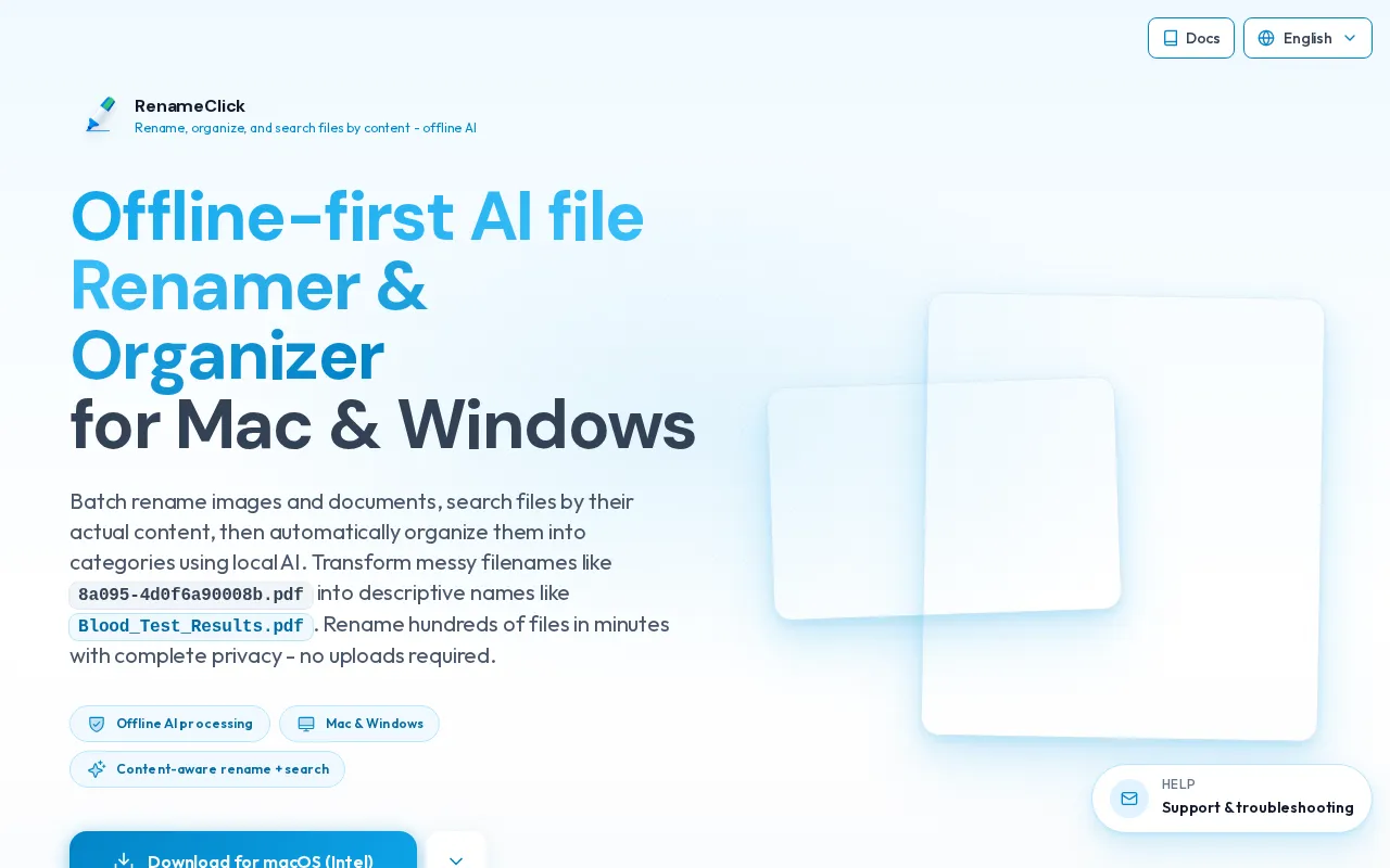 RenameClick — pricing page
