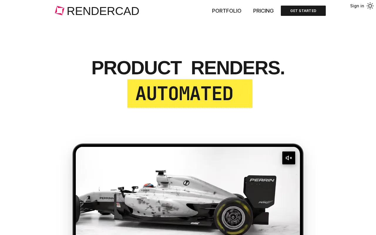 RENDERCAD — preview screenshot