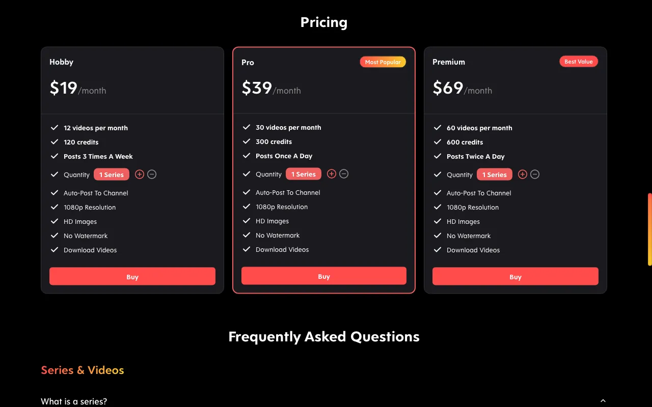 Skill Exchange XYZ — pricing page