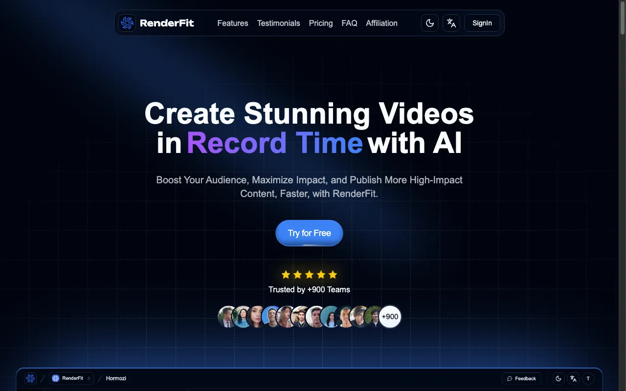 RenderFit — preview screenshot