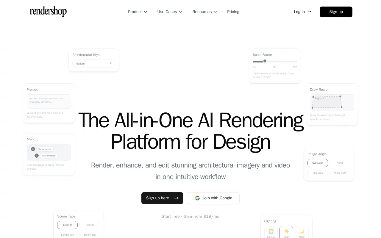 Rendershop — preview screenshot