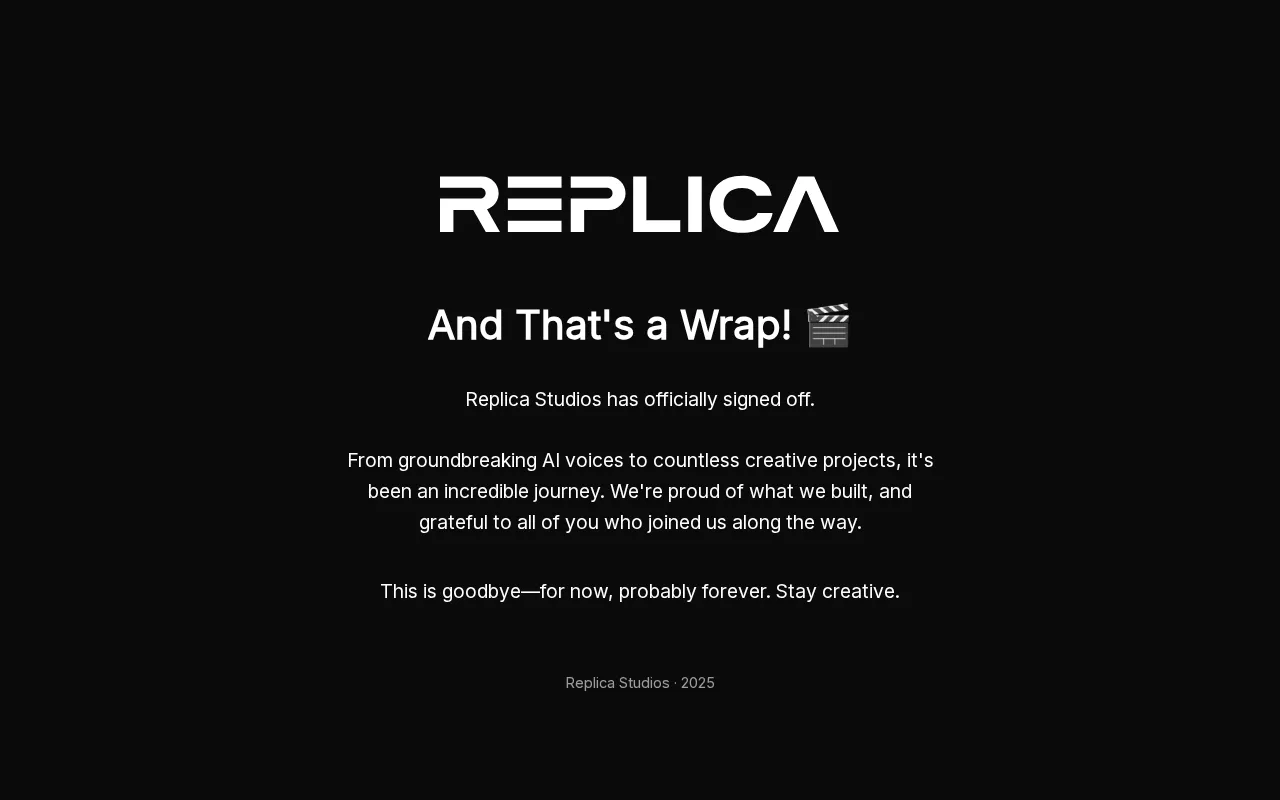 Replica Studios — preview screenshot