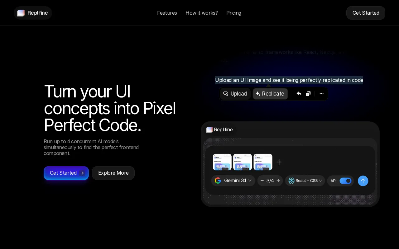Replifine AI — preview screenshot
