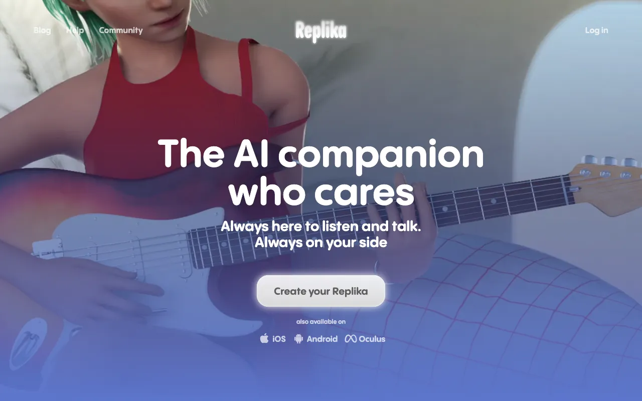 Replika ai — preview screenshot