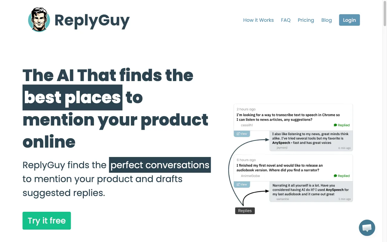 ReplyGuy — preview screenshot