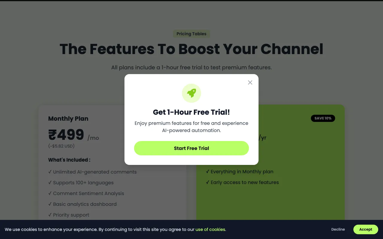 ReplyMaster — pricing page