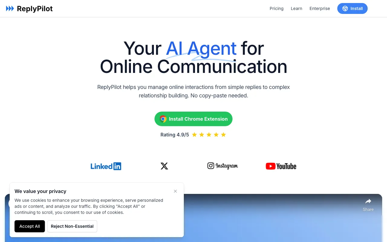 ReplyPilot — preview screenshot