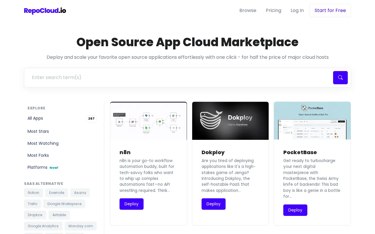 RepoCloud.io — preview screenshot