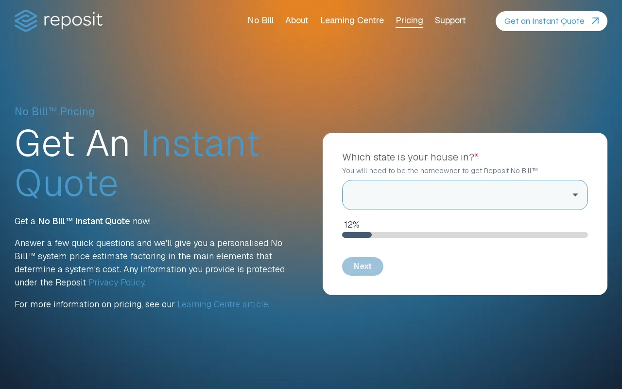 Repositpower — pricing page