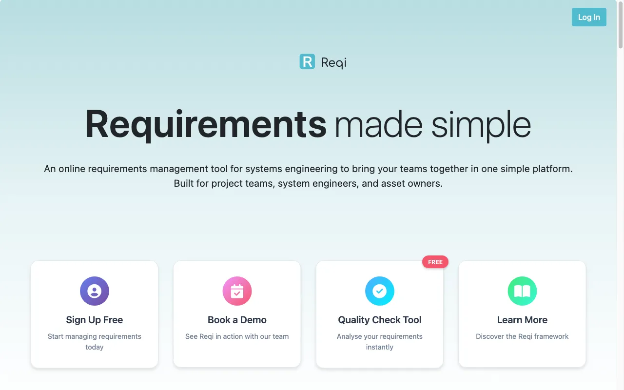 Reqi — preview screenshot