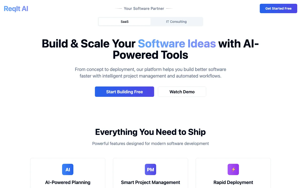 ReqIt.AI — preview screenshot