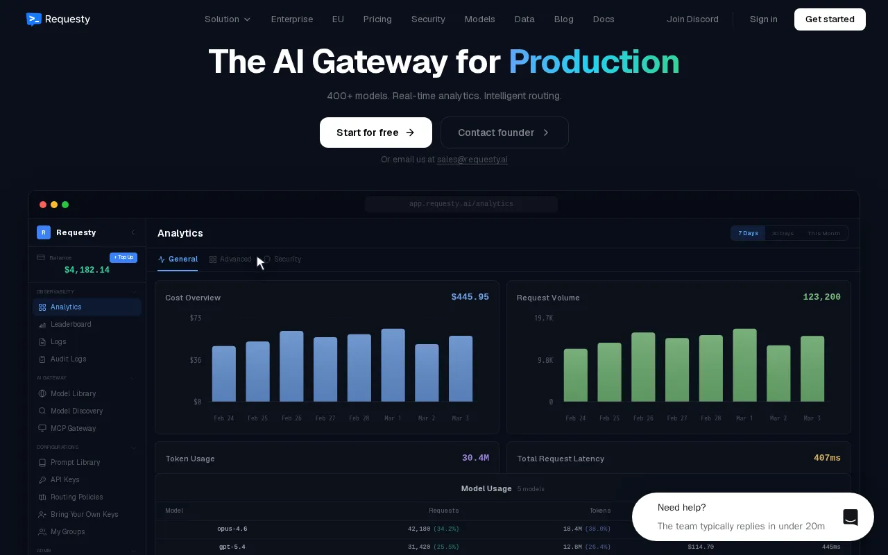Requesty — preview screenshot