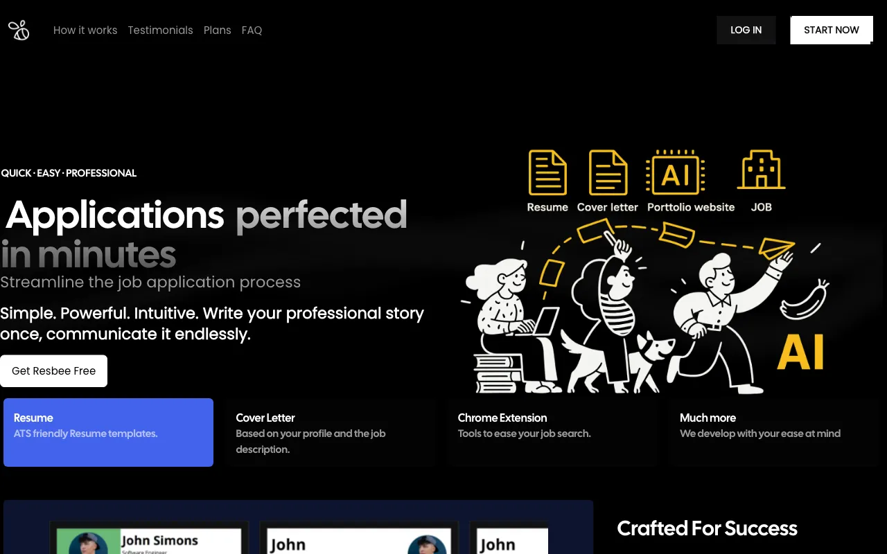 ResBee.me — preview screenshot