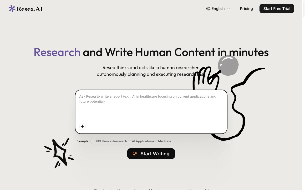Resea AI — preview screenshot