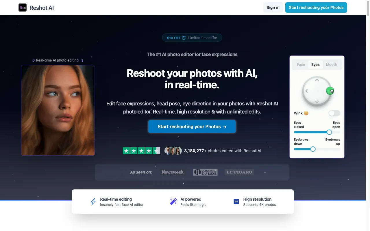 Reshot AI — preview screenshot