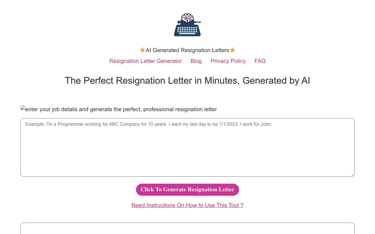 Resign.ai — preview screenshot