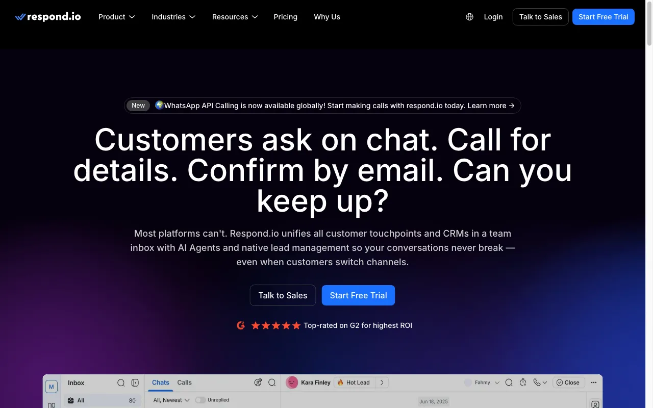 Respond.io — preview screenshot