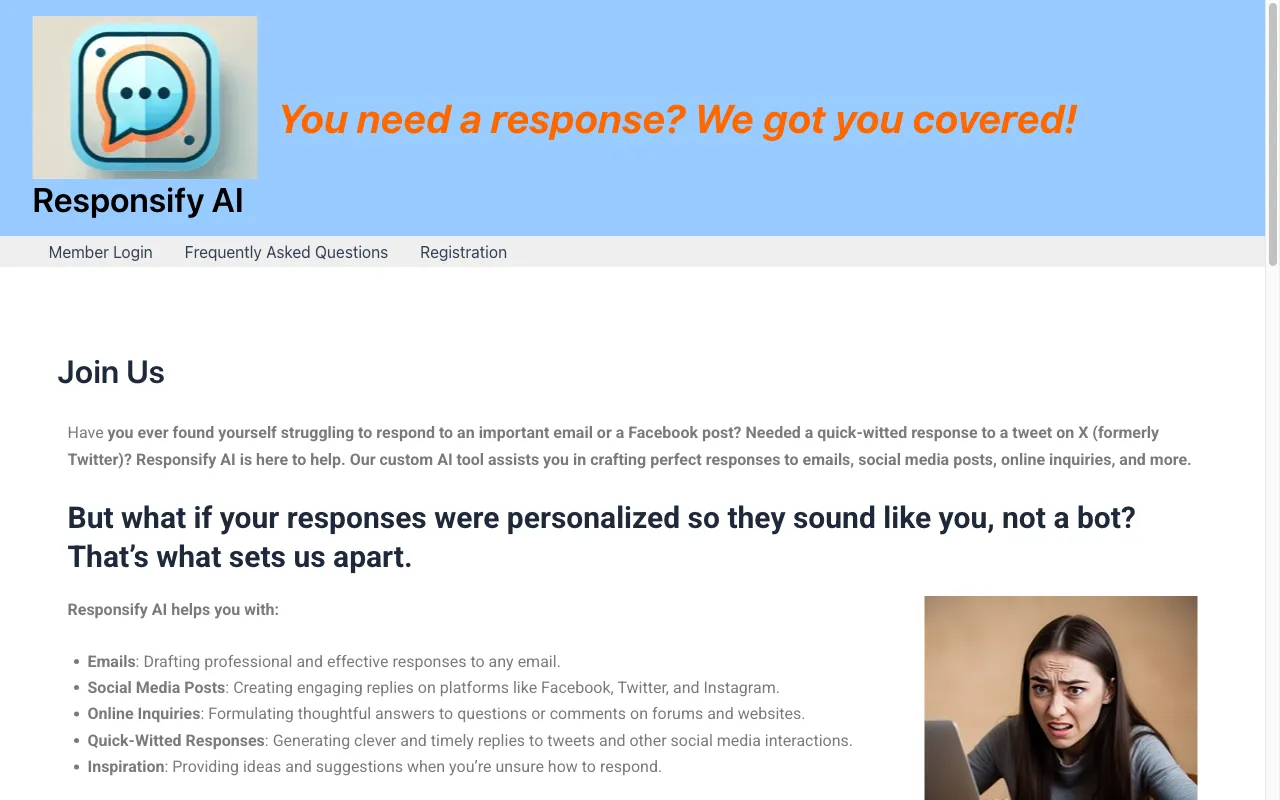 Responsify AI — preview screenshot