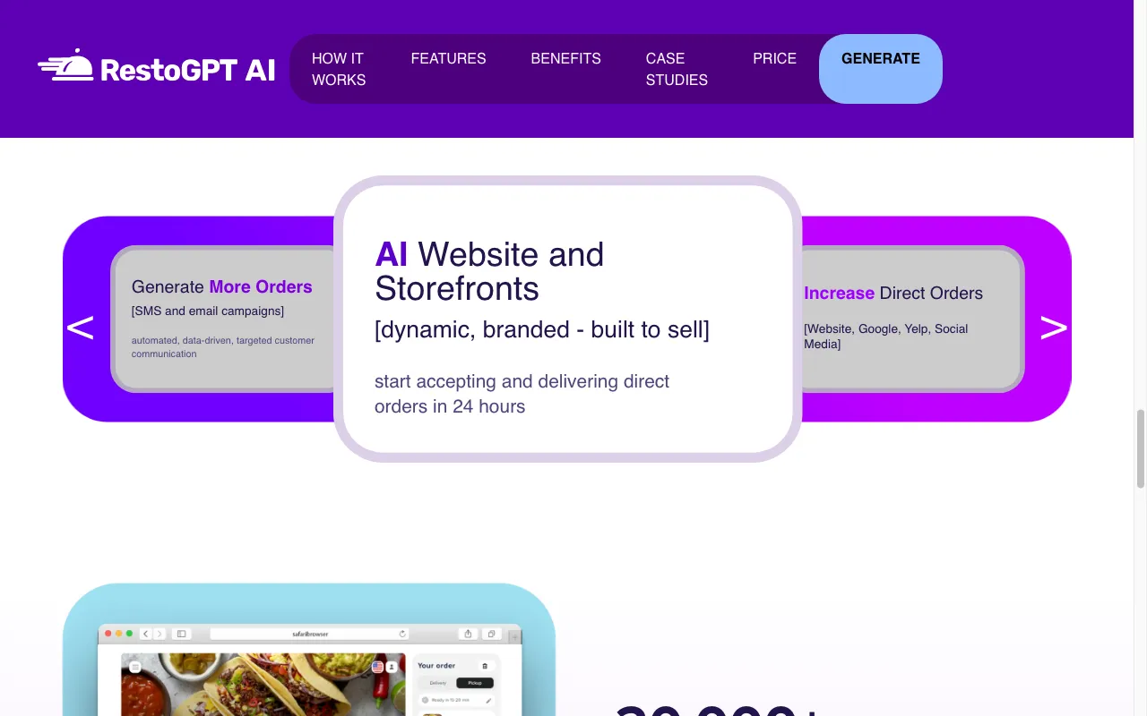 RestoGPT AI — preview screenshot