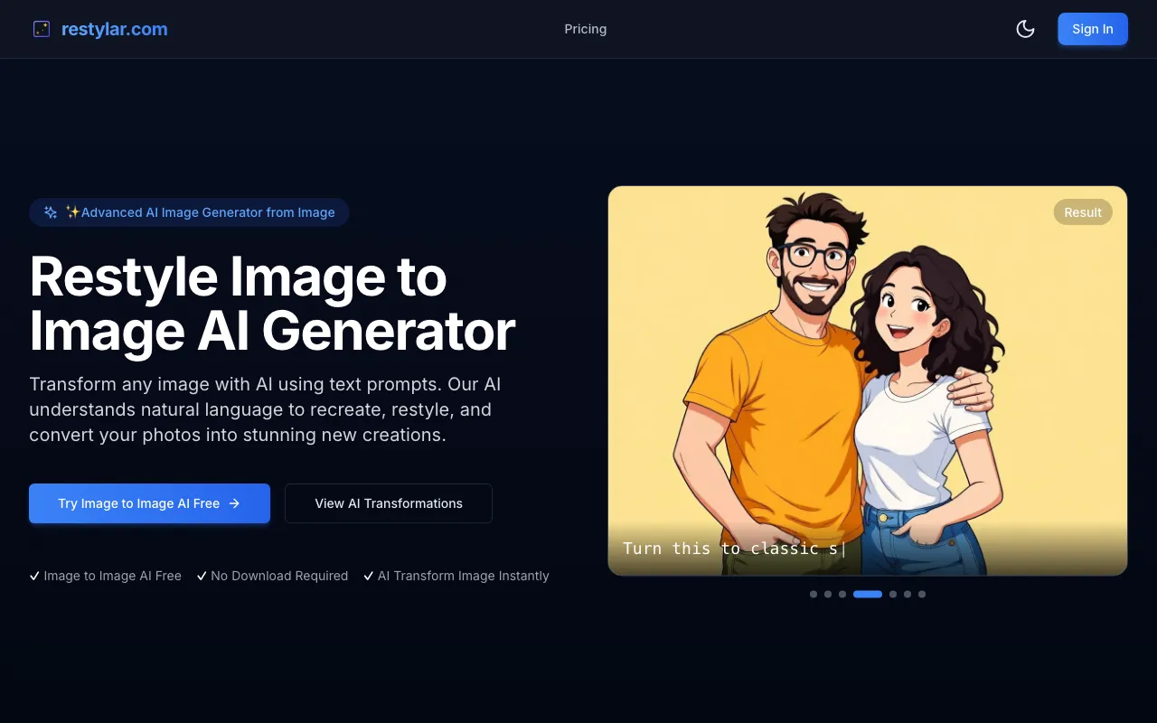 Restylar — preview screenshot