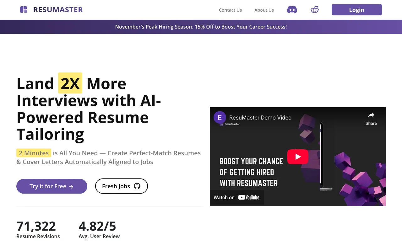 ResuMaster — preview screenshot