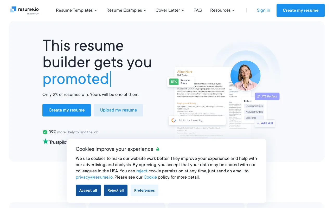 Resume — preview screenshot