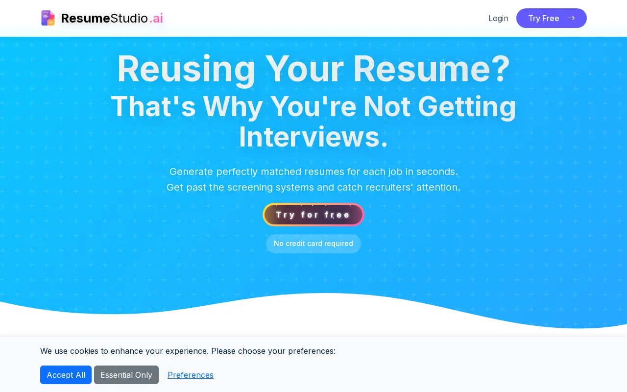Resume Studio — preview screenshot