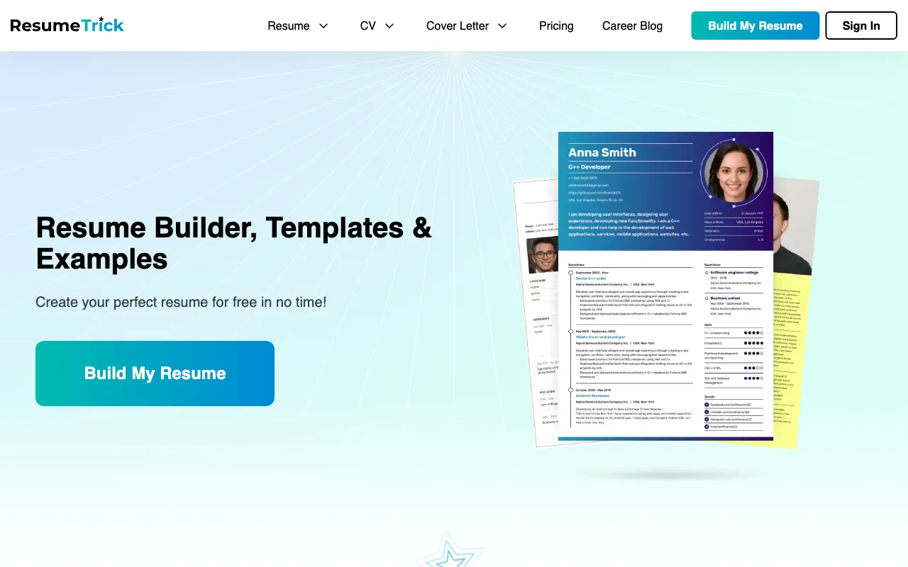 Resume Trick — preview screenshot