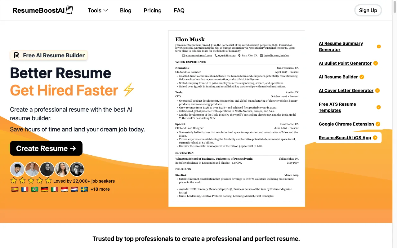 ResumeBoostAI — preview screenshot