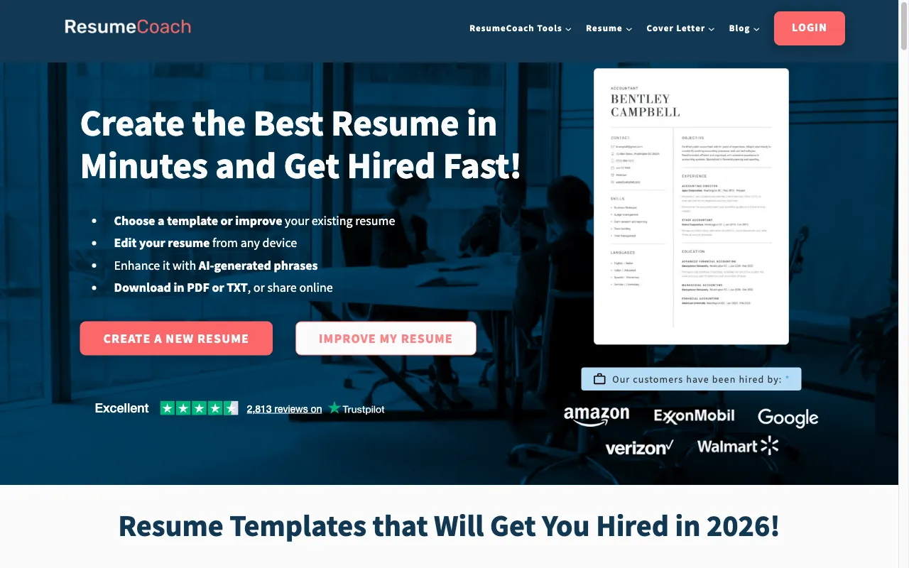 ResumeCoach — preview screenshot