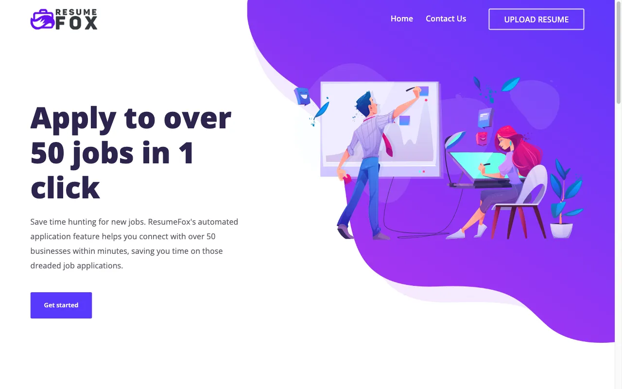 ResumeFox — preview screenshot