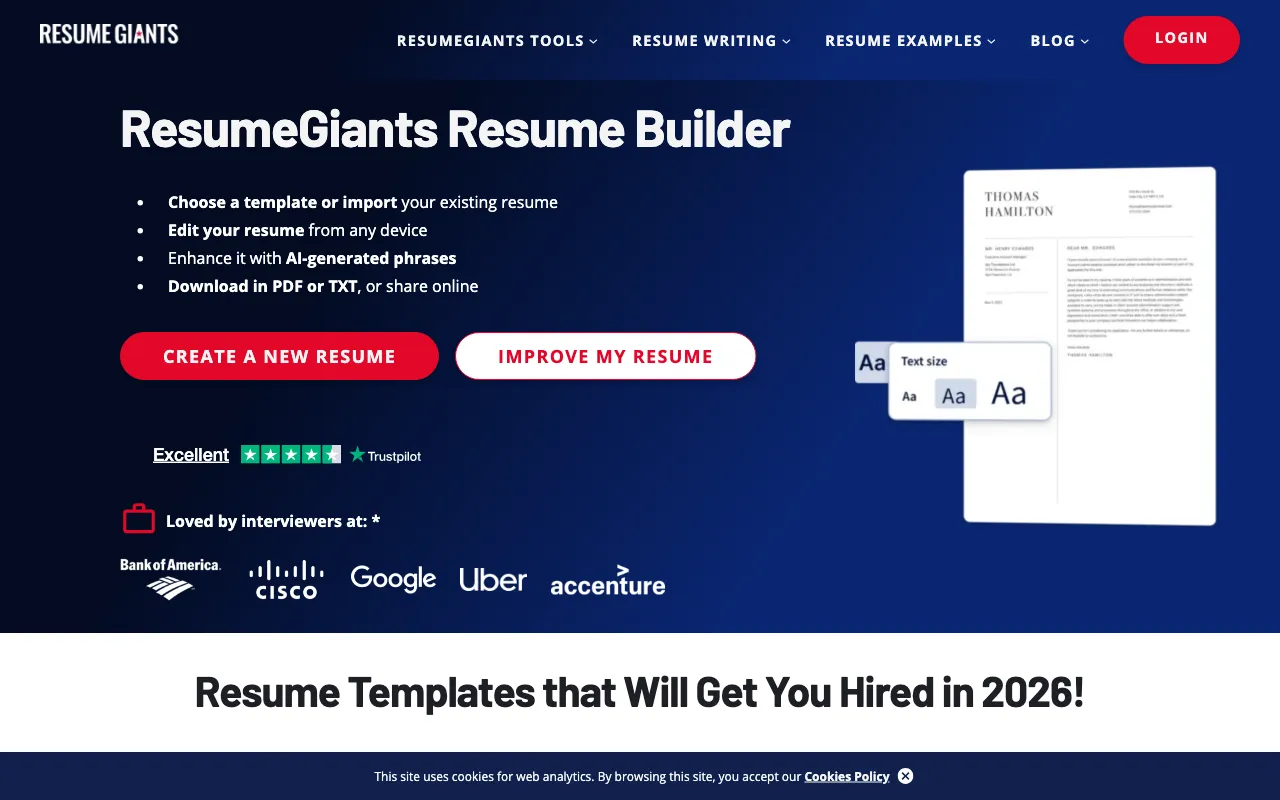 ResumeGiants — preview screenshot
